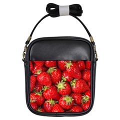 Strawberries Girl s Sling Bag