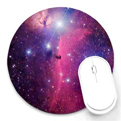 Galaxy Purple 8  Mouse Pad (round) by SonderSkySecond