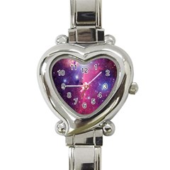 Galaxy Purple Heart Italian Charm Watch  by SonderSkySecond