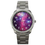 Galaxy Purple Sport Metal Watch Front