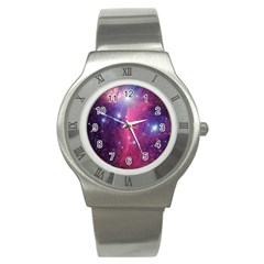 Galaxy Purple Stainless Steel Watch (slim)