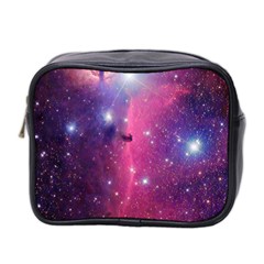 Galaxy Purple Mini Travel Toiletry Bag (two Sides)