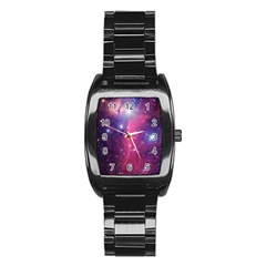 Galaxy Purple Stainless Steel Barrel Watch by SonderSkySecond