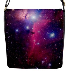 Galaxy Purple Flap Closure Messenger Bag (small) by SonderSkySecond