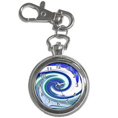 Abstract Waves Key Chain Watch