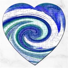 Abstract Waves Jigsaw Puzzle (heart)