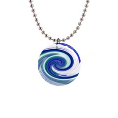 Abstract Waves Button Necklace by Colorfulart23