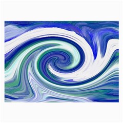 Abstract Waves Glasses Cloth (large, Two Sided)