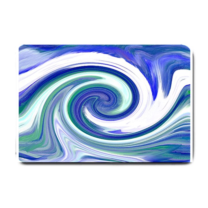 Abstract Waves Small Door Mat