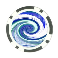 Abstract Waves Poker Chip