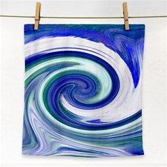 Abstract Waves Face Towel by Colorfulart23