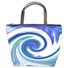 Abstract Waves Bucket Handbag