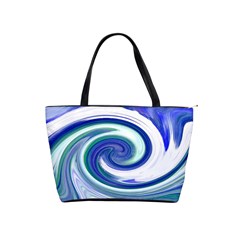 Abstract Waves Large Shoulder Bag