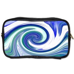 Abstract Waves Travel Toiletry Bag (two Sides) by Colorfulart23