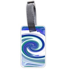 Abstract Waves Luggage Tag (one Side)