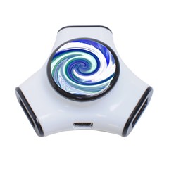 Abstract Waves 3 Port Usb Hub