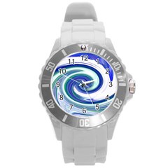 Abstract Waves Plastic Sport Watch (large)