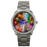 Fractal Fantasy Sport Metal Watch Front