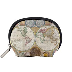 1794 World Map Mini Zipper Pouch