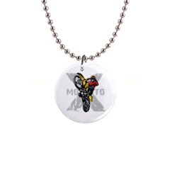 Moto X Wheelie 1  Button Necklace