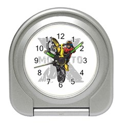 Moto X Wheelie Travel Alarm Clock by MegaSportsFan