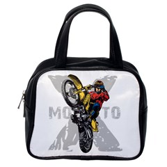 Moto X Wheelie Classic Handbag (one Side) by MegaSportsFan