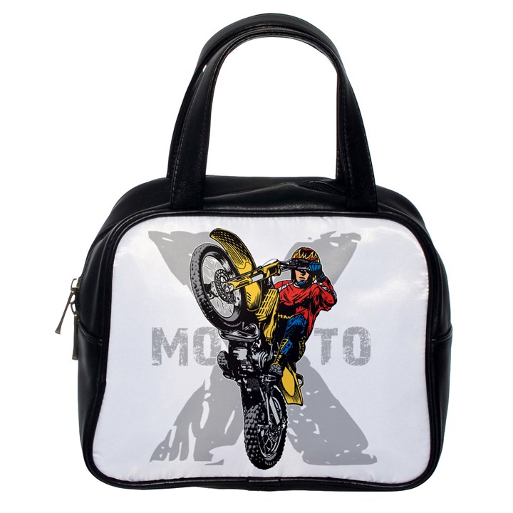 Moto X Wheelie Classic Handbag (One Side)