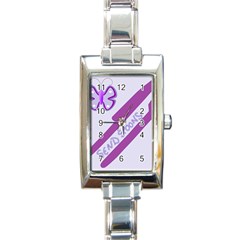 Send Spoons Rectangular Italian Charm Watch by FunWithFibro