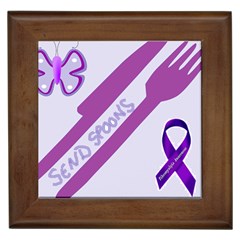 Send Spoons Framed Ceramic Tile by FunWithFibro