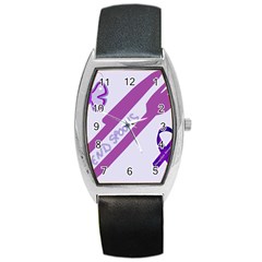 Send Spoons Tonneau Leather Watch by FunWithFibro