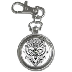 Ornate Foxy Wolf Key Chain Watch