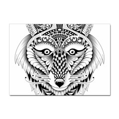 Ornate Foxy Wolf A4 Sticker 10 Pack by Zandiepants