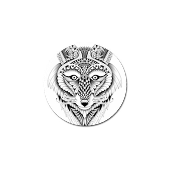 Ornate Foxy Wolf Golf Ball Marker 4 Pack