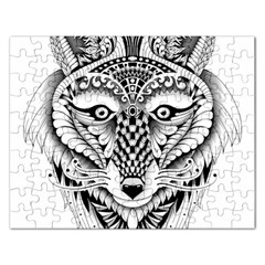 Ornate Foxy Wolf Jigsaw Puzzle (rectangle)