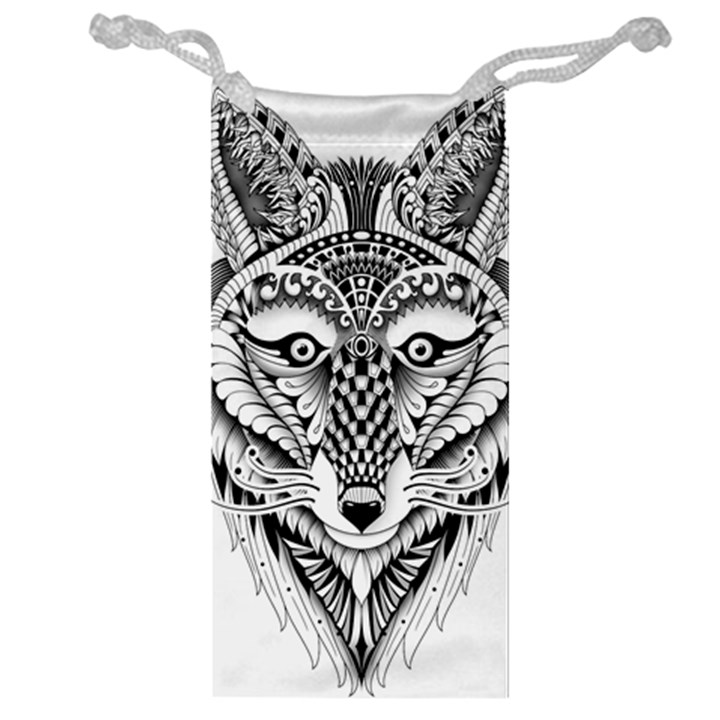 Ornate Foxy Wolf Jewelry Bag