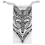 Ornate Foxy Wolf Jewelry Bag Back