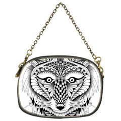 Ornate Foxy Wolf Chain Purse (one Side) by Zandiepants