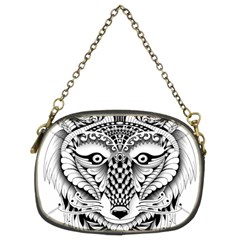 Ornate Foxy Wolf Chain Purse (two Sided)  by Zandiepants