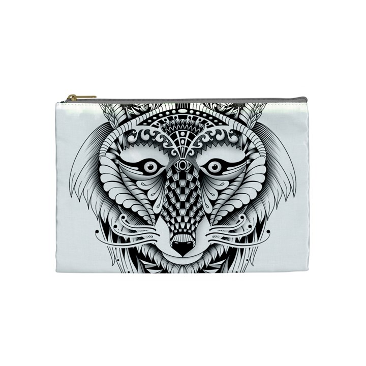 Ornate Foxy Wolf Cosmetic Bag (Medium)