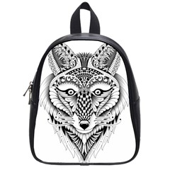 Ornate Foxy Wolf School Bag (small)