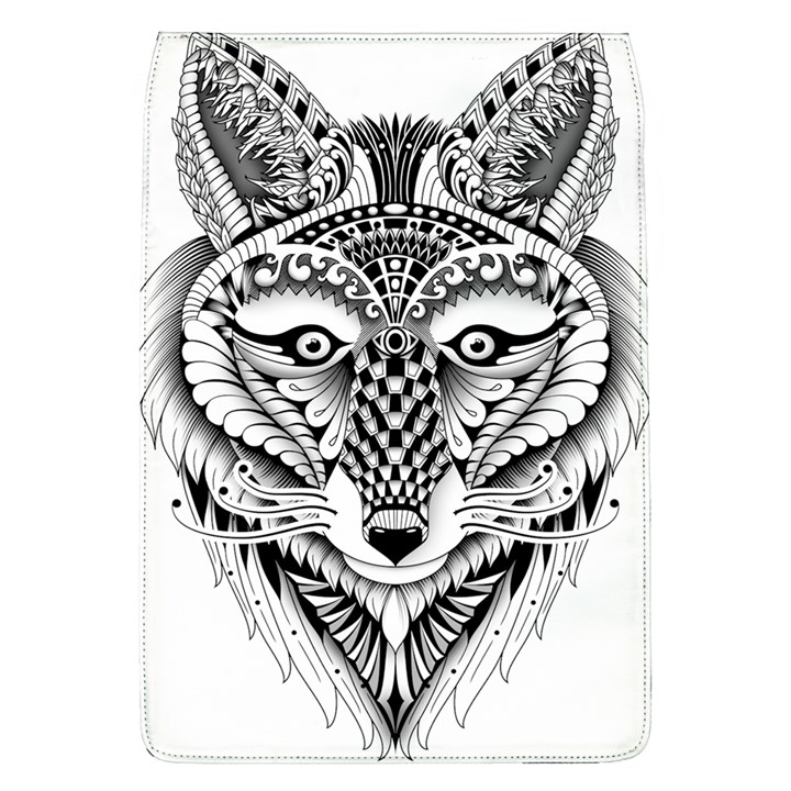 Ornate Foxy Wolf Removable Flap Cover (Large)