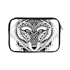 Ornate Foxy Wolf Apple Ipad Mini Zippered Sleeve by Zandiepants