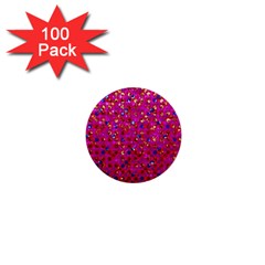 Polka Dot Sparkley Jewels 1 1  Mini Button (100 Pack) by MedusArt