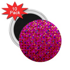 Polka Dot Sparkley Jewels 1 2 25  Button Magnet (10 Pack)