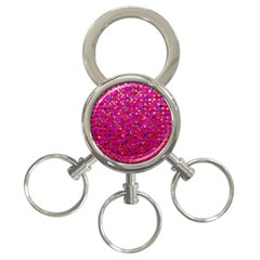 Polka Dot Sparkley Jewels 1 3-ring Key Chain by MedusArt