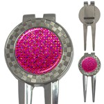 Polka Dot Sparkley Jewels 1 Golf Pitchfork & Ball Marker Front