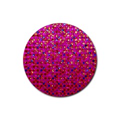 Polka Dot Sparkley Jewels 1 Drink Coaster (round) by MedusArt