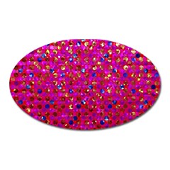 Polka Dot Sparkley Jewels 1 Magnet (oval)