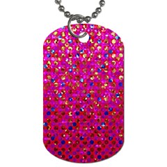 Polka Dot Sparkley Jewels 1 Dog Tag (one Sided)