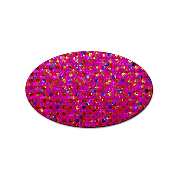 Polka Dot Sparkley Jewels 1 Sticker 10 Pack (Oval)